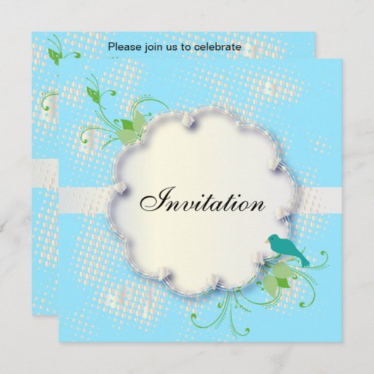 Invitation 75e fête d'anniversaire | Texte do-it-yourself (Devant / Derrière)