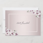 Invitation 75th Anniversary Graceful Orchid Then And Now (Dos)