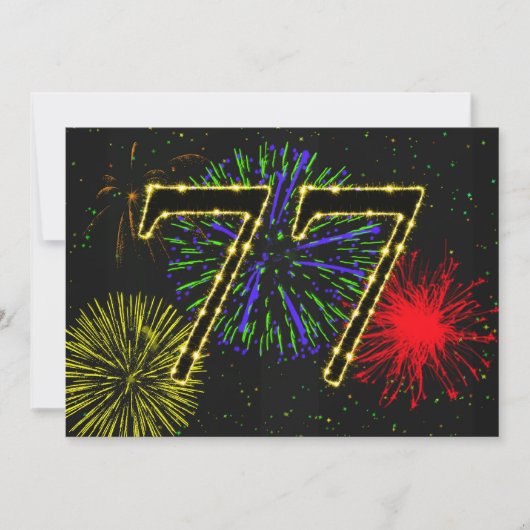Invitation 77e anniversaire invitez (Devant)