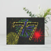 Invitation 77e anniversaire invitez (Debout devant)
