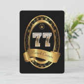 Invitation 77e, femme de fête d'anniversaire homme, couleur é (Debout devant)