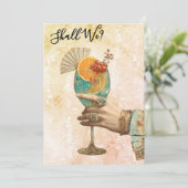 Invitation *~* 7 A101 Cocktail Orné  PHOTO   EVEIL DE FUTURE  (Debout devant)