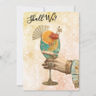 Invitation *~* 7 A101 Cocktail Orné PHOTO EVEIL DE FUTURE