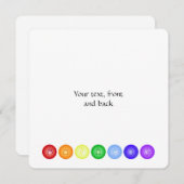 Invitation 7 chakras principaux en cercle (Devant / Derrière)