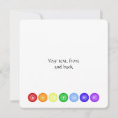 Invitation 7 chakras principaux en cercle (Devant)