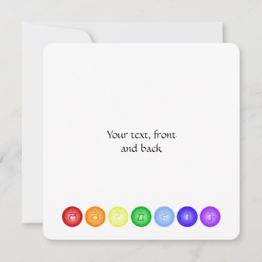 Invitation 7 chakras principaux en cercle (Devant)