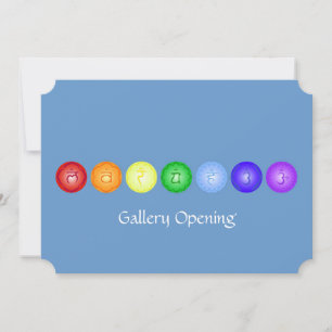 Invitation 7 chakras principaux en cercle