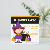 Invitation 7 de partie de Halloween de l'enfant de (Debout devant)