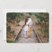 Invitation 7 Écriture Moderne Chic pour Fête de Mariage de Co (Dos)