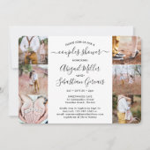 Invitation 7 Écriture Moderne Chic pour Fête de Mariage de Co (Devant)