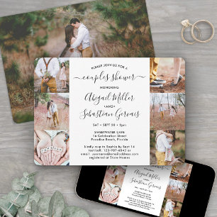 Invitation 7 Écriture Moderne Chic pour Fête de Mariage de Co