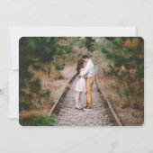 Invitation 7 Photo Collage Élégant Mariage de calligraphie mo (Dos)