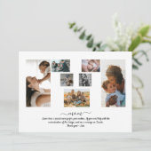 Invitation 7 Photos Collage M Shape - Fête des Mères (Debout devant)