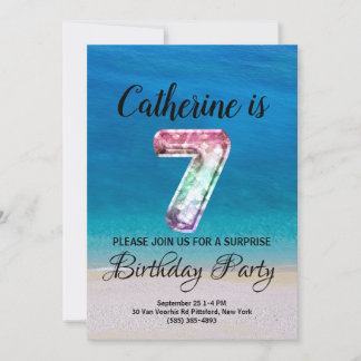 Invitation 7e anniversaire