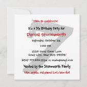 Invitation 7e anniversaire Black Red White STAR V07 (Dos)