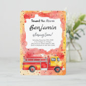 Invitation 7e anniversaire Camion d'incendie (Debout devant)