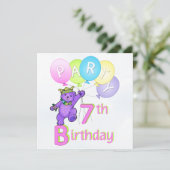Invitation 7e anniversaire de la Princess Bear Balloons (Debout devant)