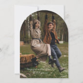 Invitation 7e anniversaire de mariage de cuivre coeur (Dos)