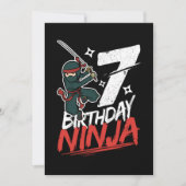 Invitation 7e anniversaire Ninja Im 7 ans (Devant)