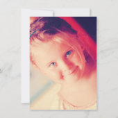 Invitation 7e anniversaire rose (Dos)