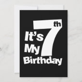 Invitation 7e anniversaire Son 7 anniversaire Cadeau (Dos)