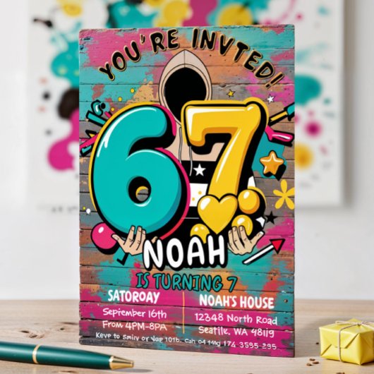 Invitation 7th Birthday