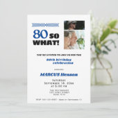 Invitation 80 Alors quel drôle de jalon 80e anniversaire (Debout devant)