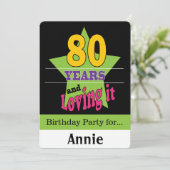 Invitation 80 ans et l'amour (Debout devant)