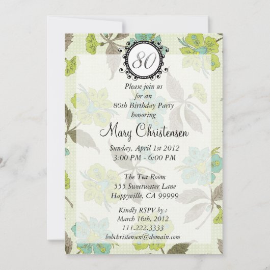 Invitation 80 avril Fools Anniversaire :Invitation (Dos)