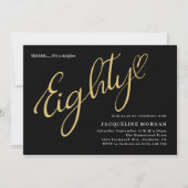 Invitation 80 Black Gold 80e anniversaire (Devant)