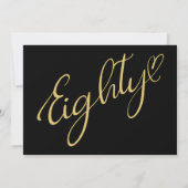 Invitation 80 Black Gold 80e anniversaire (Dos)