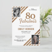 Invitation 80 et Fabulous Gold Parties scintillant 2 Photo 80 (Debout devant)