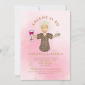Invitation 80 et Fabulous Gold Sparkle Cartoon 80e anniversai (Devant)