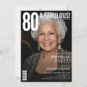 Invitation 80 et Fabulous Magazine Couverture 80e anniversair (Devant)