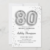 Invitation 80e anniversaire - Ballons d'esquive (Devant)