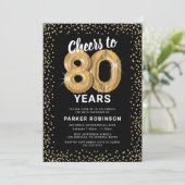 Invitation 80e anniversaire Black Gold (Debout devant)