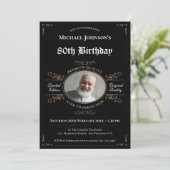 Invitation 80e anniversaire Black Gold vieilli à la classe de (Debout devant)