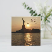 Invitation 80e anniversaire : Célébration du coucher de solei (Debout devant)