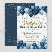 Invitation 80e anniversaire de la fête des ballons de marine (Devant / Derrière)