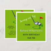 Invitation 80e anniversaire de la fête du golf (Devant / Derrière)