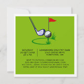 Invitation 80e anniversaire de la fête du golf (Dos)