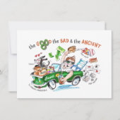 Invitation 80e anniversaire drôle sur mesure Caricature Invit (Devant)