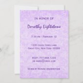 Invitation 80e anniversaire du groupe Purple Bow M454 (Dos)