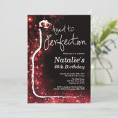 Invitation 80e Anniversaire du vin à la Parties scintillant r (Debout devant)