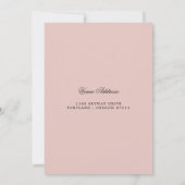 Invitation 80e anniversaire Enregistrer la date rose (Dos)