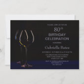 Invitation 80e anniversaire Fête du Vin Verre (Devant)