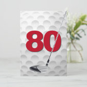 Invitation 80e anniversaire Golf Theme Party (Debout devant)