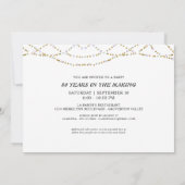 Invitation 80e anniversaire Lumières Typographie rétro Photos (Dos)