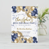 Invitation 80e Anniversaire Marine Ballons d'or (Debout devant)