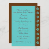 Invitation 80e anniversaire Modèle d'invitation (Devant / Derrière)